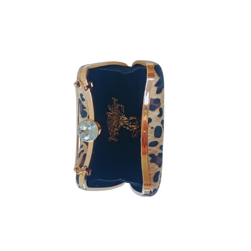 İnci Beyaz Kürk Kumaş Abiye Çanta