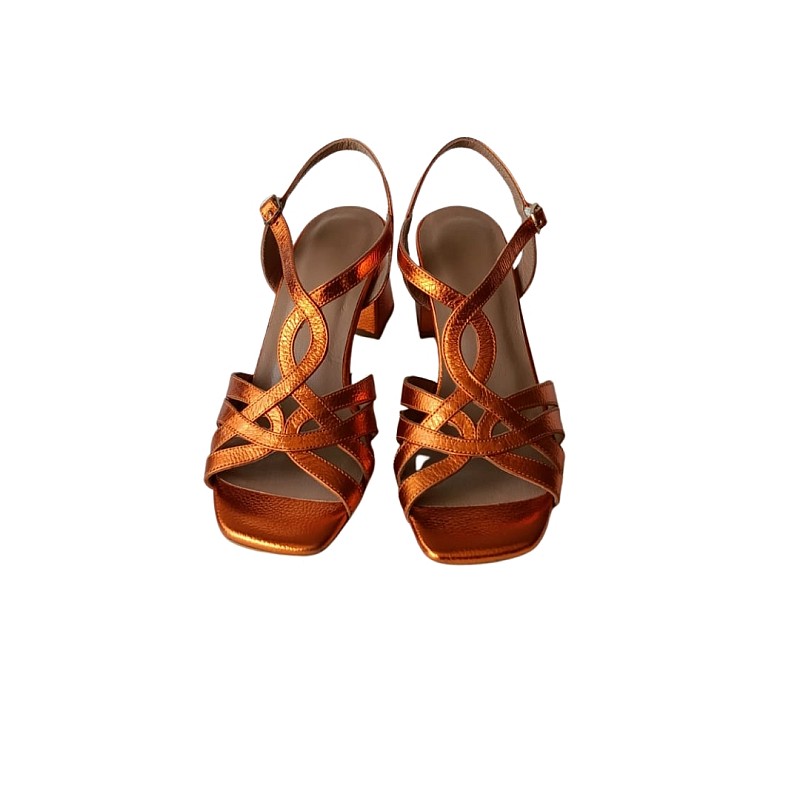 Bakır Renk Topuklu Ayakkabı