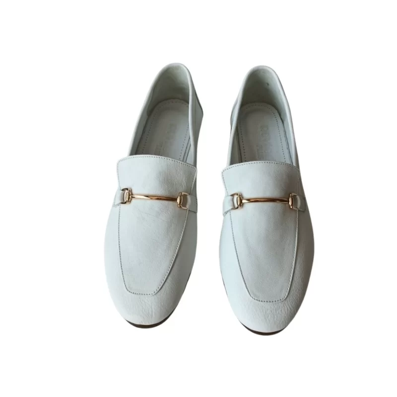 Beyaz Renk Laofer Ayakkabı