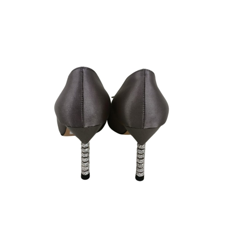 Gri Renk Stiletto Ayakkabı