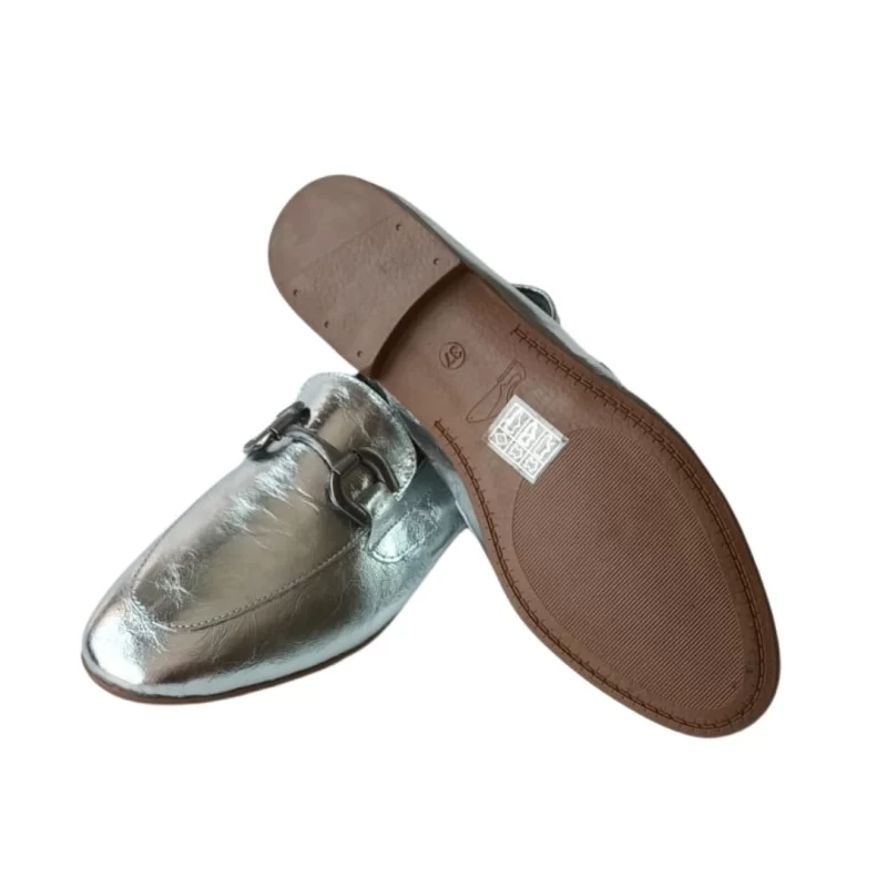 Gümüş Renk Laofer Ayakkabı