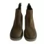 Haki Yeşil Renk Süet Deri Yan lastikli Bot