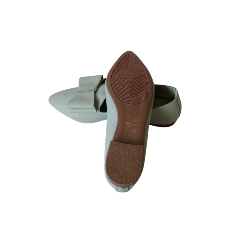 Mint Yeşili Renk Fiyonklu Laofer Ayakkabı