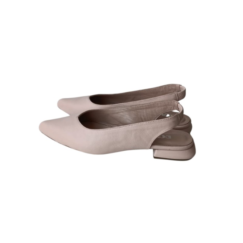 Pudra Renk Slingback Ayakkabı
