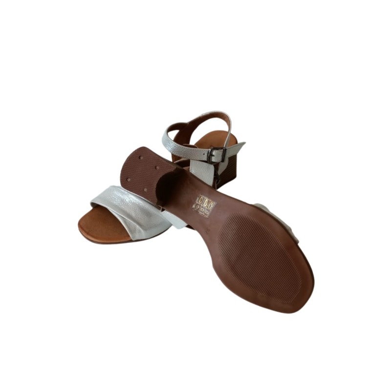 Sedefli Beyaz Renk Topuklu sandalet Ayakkabı