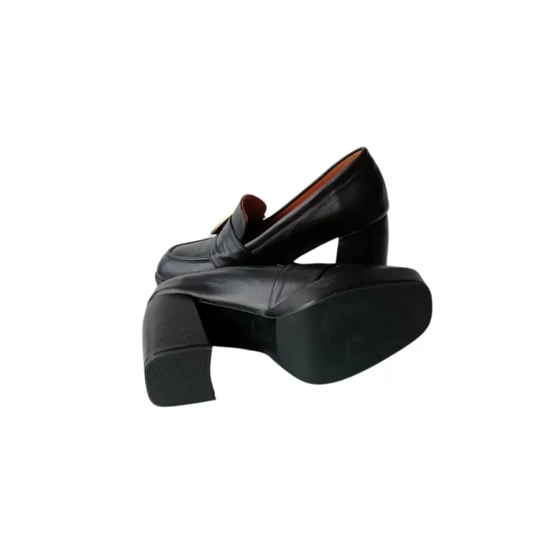 Siyah Mat Platform Topuklu Ayakkabı