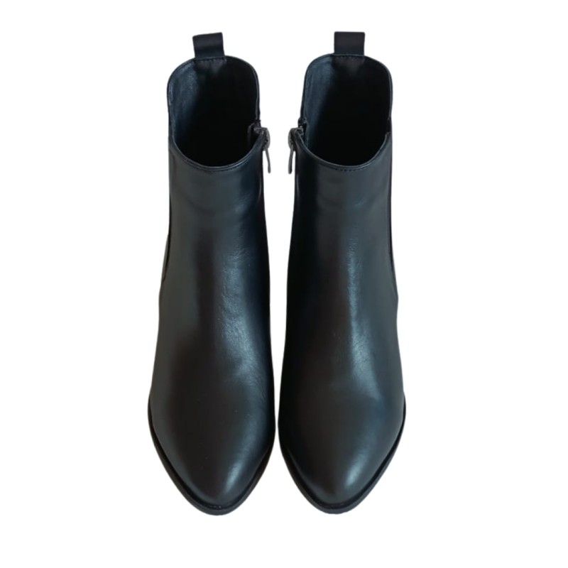 Siyah Renk Klasik Yan lastikli İç Yan Fermuarlı Bot