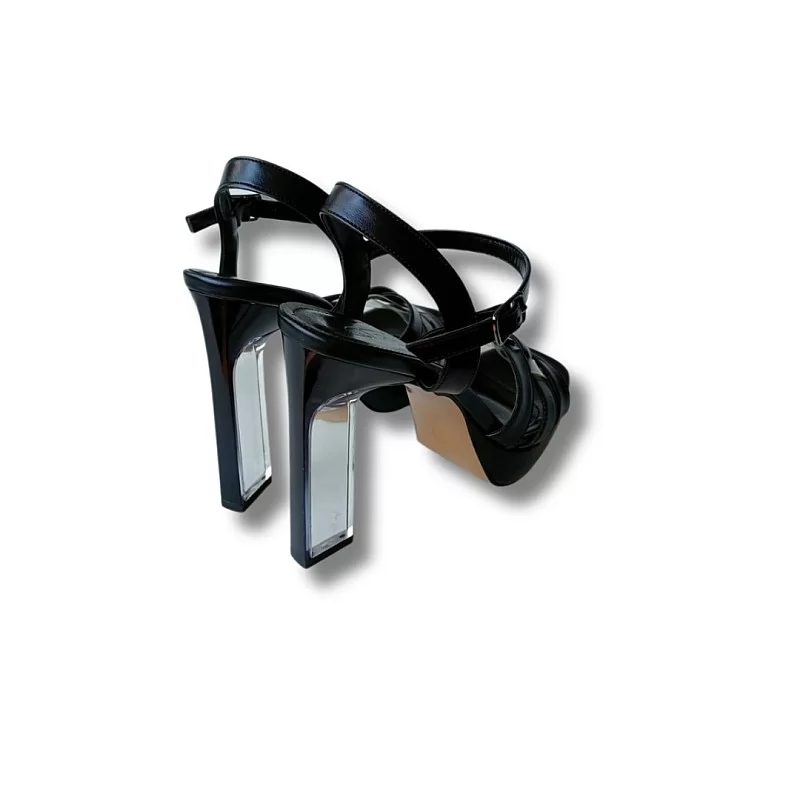 Siyah Renk Platform Topuklu Ayakkabı