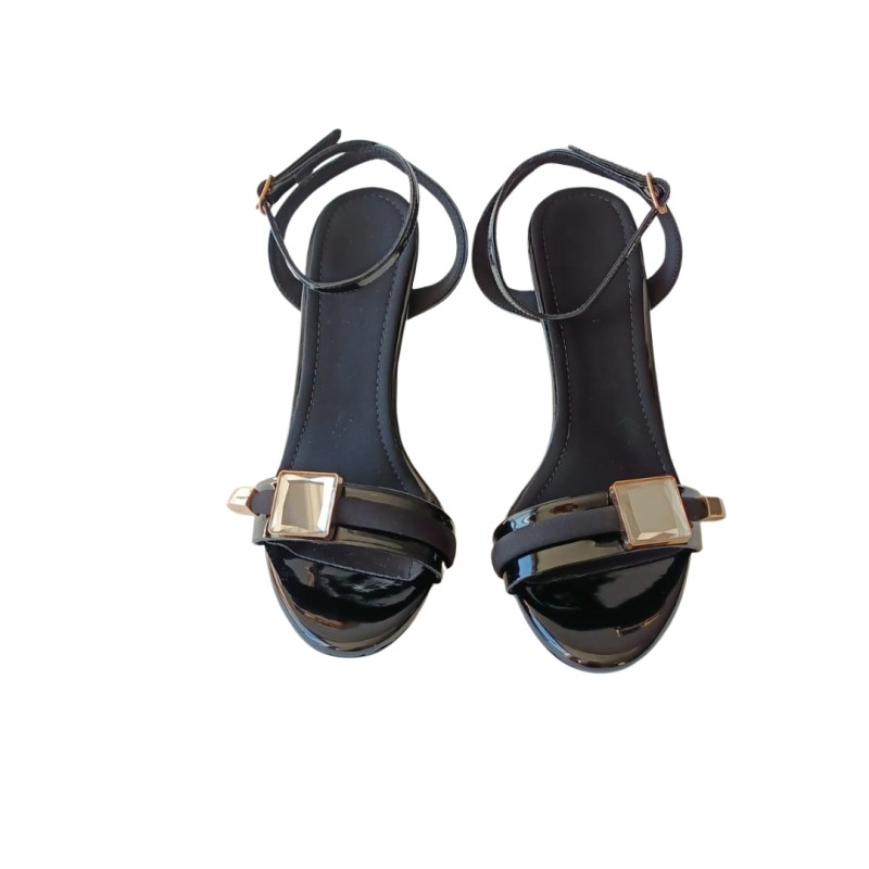 Tek Bant Siyah Renk Stiletto Ayakkabı