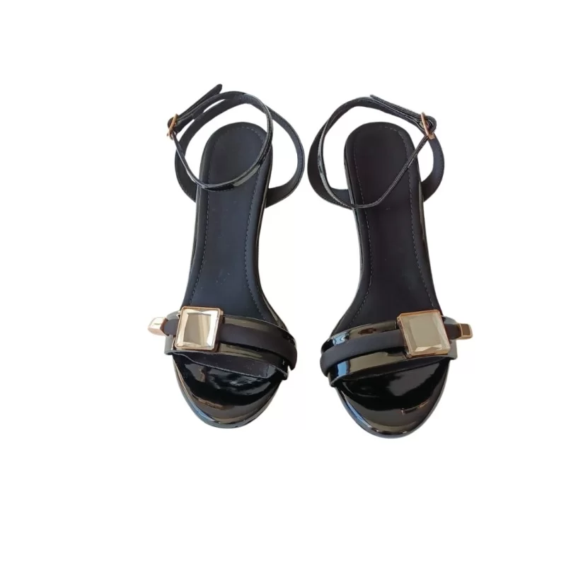 Tek Bant Siyah Renk Stiletto Ayakkabı