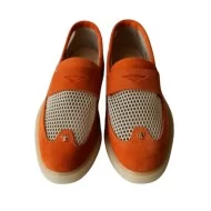 Turuncu Süet Kadın Vintage Laofer Ayakkabı