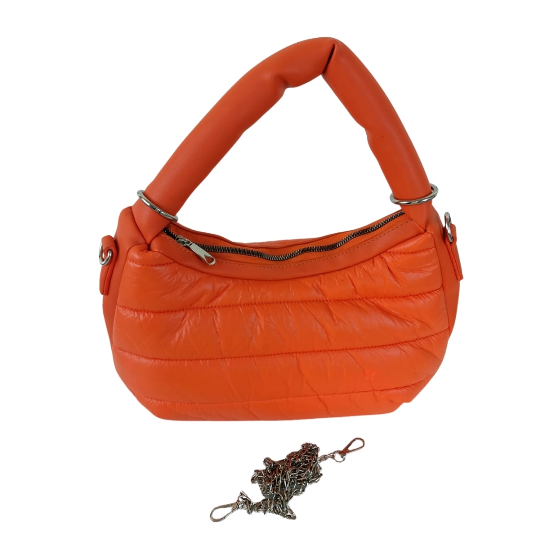 Turuncu Renk Pufidik Çanta