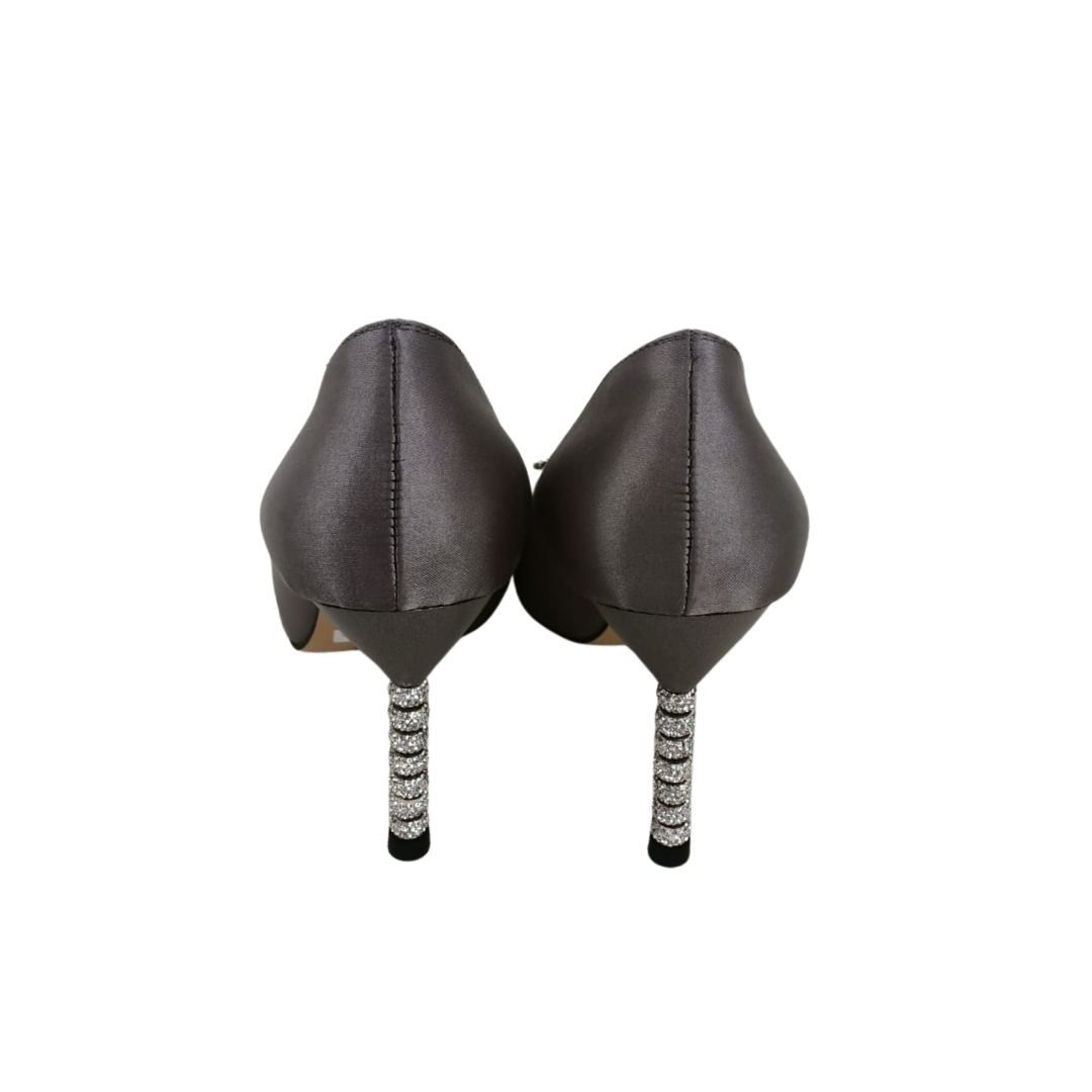 Gri Renk Stiletto Ayakkabı