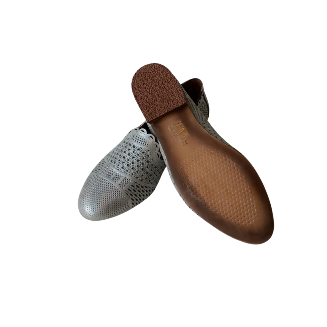 Antrasit Renk Lazer Kesim Laofer Ayakkabı