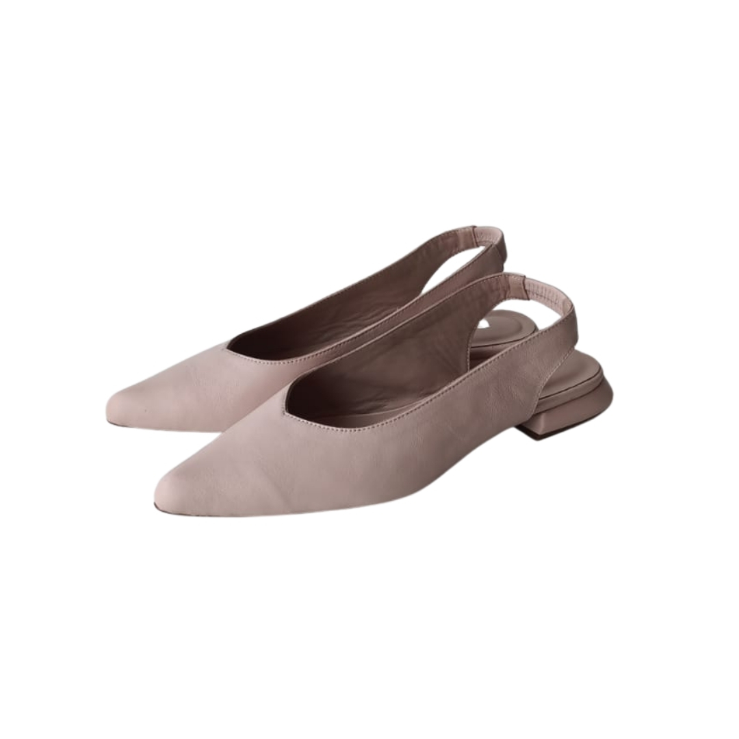 Pudra Renk Slingback Ayakkabı Pudra Renk Slingback Ayakkabı